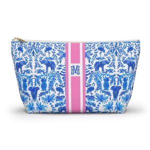 Chinoiserie Mahjong Tile Bag: Personalized Preppy Mahjong Pouch, Original Artwork