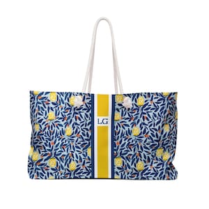 Chinoiserie Mahjong Tote: Monogrammed Travel Bag