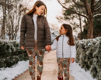 Matching leggings, Mommy and me leggings, mother daughter leggings, matching outfits, toddler leggings, yoga leggings, mother daughter yoga