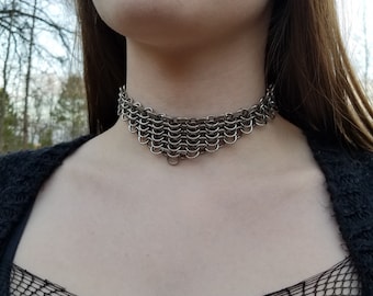 Chainmaille Gorget Choker Necklace