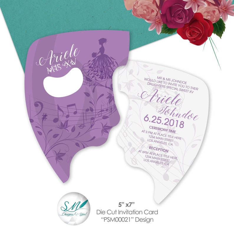 masquerade party invitation sweet 15 invitation sweet 16 invitation bright violet invite hand cut sweet 16 invitations maker