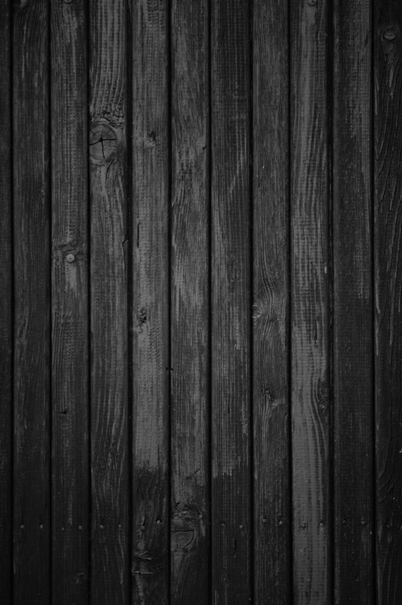 Black Wood Backdrop weathered dark planks floor Printed | Etsy