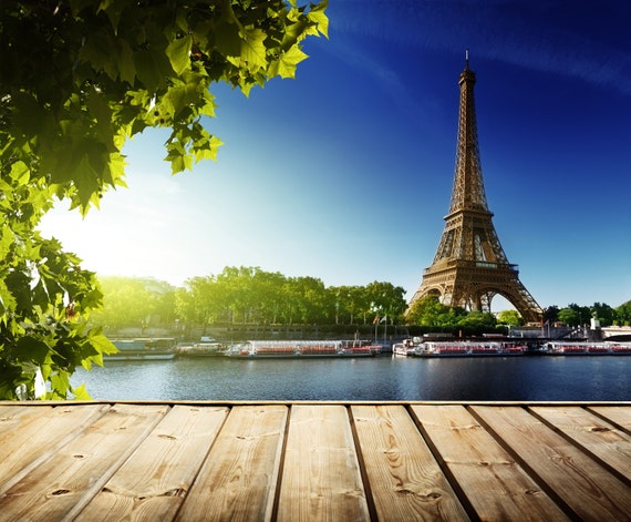 Eiffel Tower Backdrop romantic scene wedding Paris | Etsy