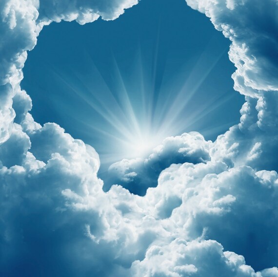 White Cloud Backdrop Sky Cloud Hole Newborn Printed Etsy