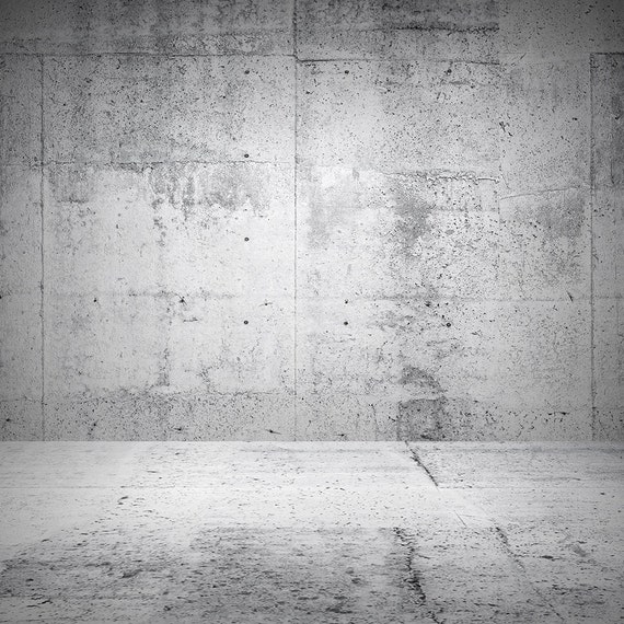 White Concrete Wall Backdrop Cement Wall Printed Backdrop Etsy