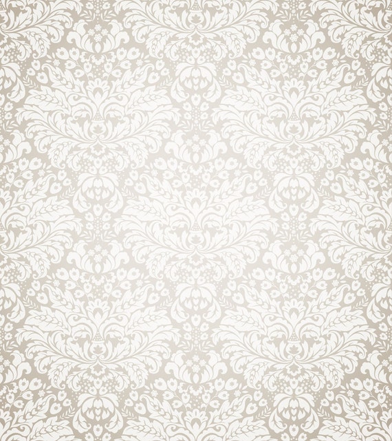 Cream damask Backdrop white damask floral wallpaper Etsy