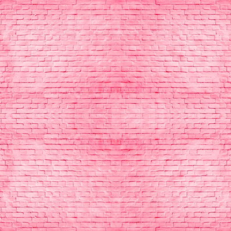 Pink Brick Backdrop colored pink brick wall Printed Etsy