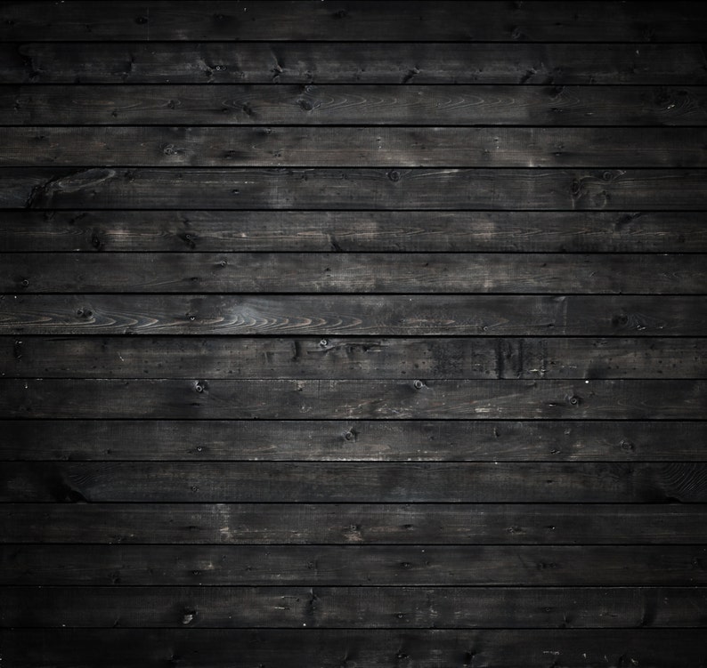Black Wood Backdrop rustic old dark plank wooden floor Etsy