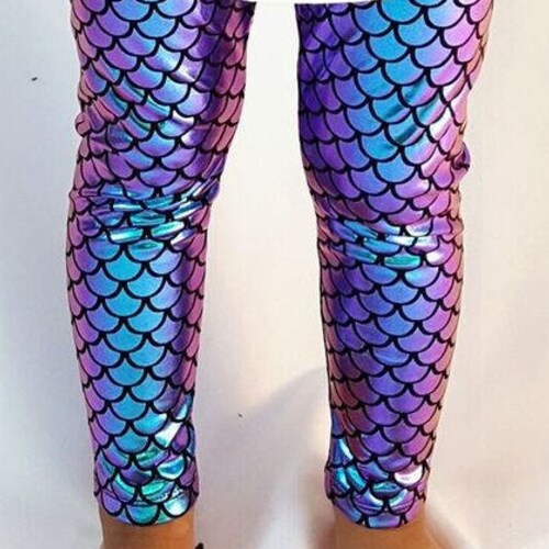 girls mermaid leggings