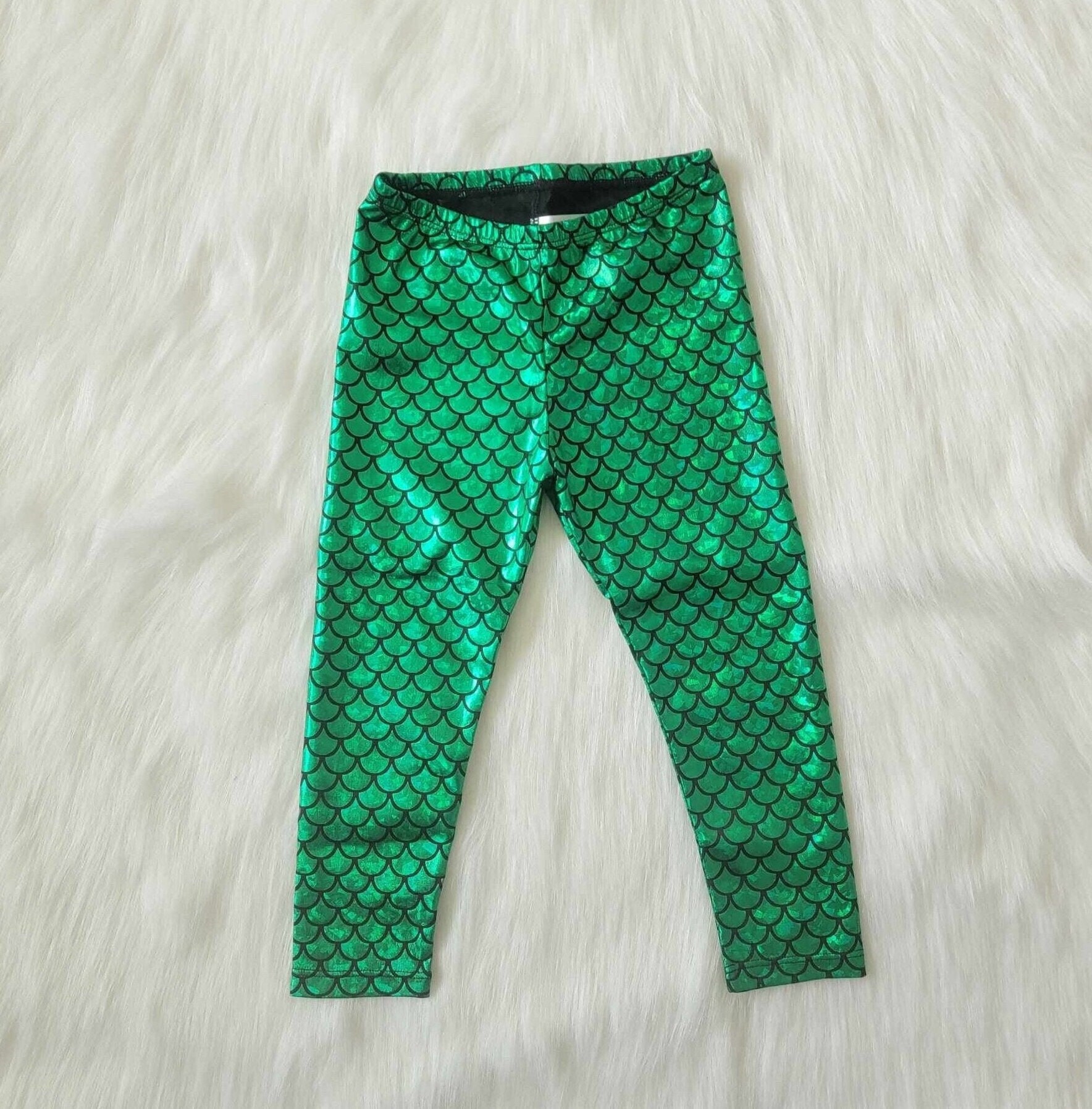 Mermaid Leggings Girls Baby Toddler Mermaids Costume Little Green Aqua Iridescent Scale Pants Birthday Party Outfit 1T 2T 3T 4T 5T 6 7 8 Etsy Canada
