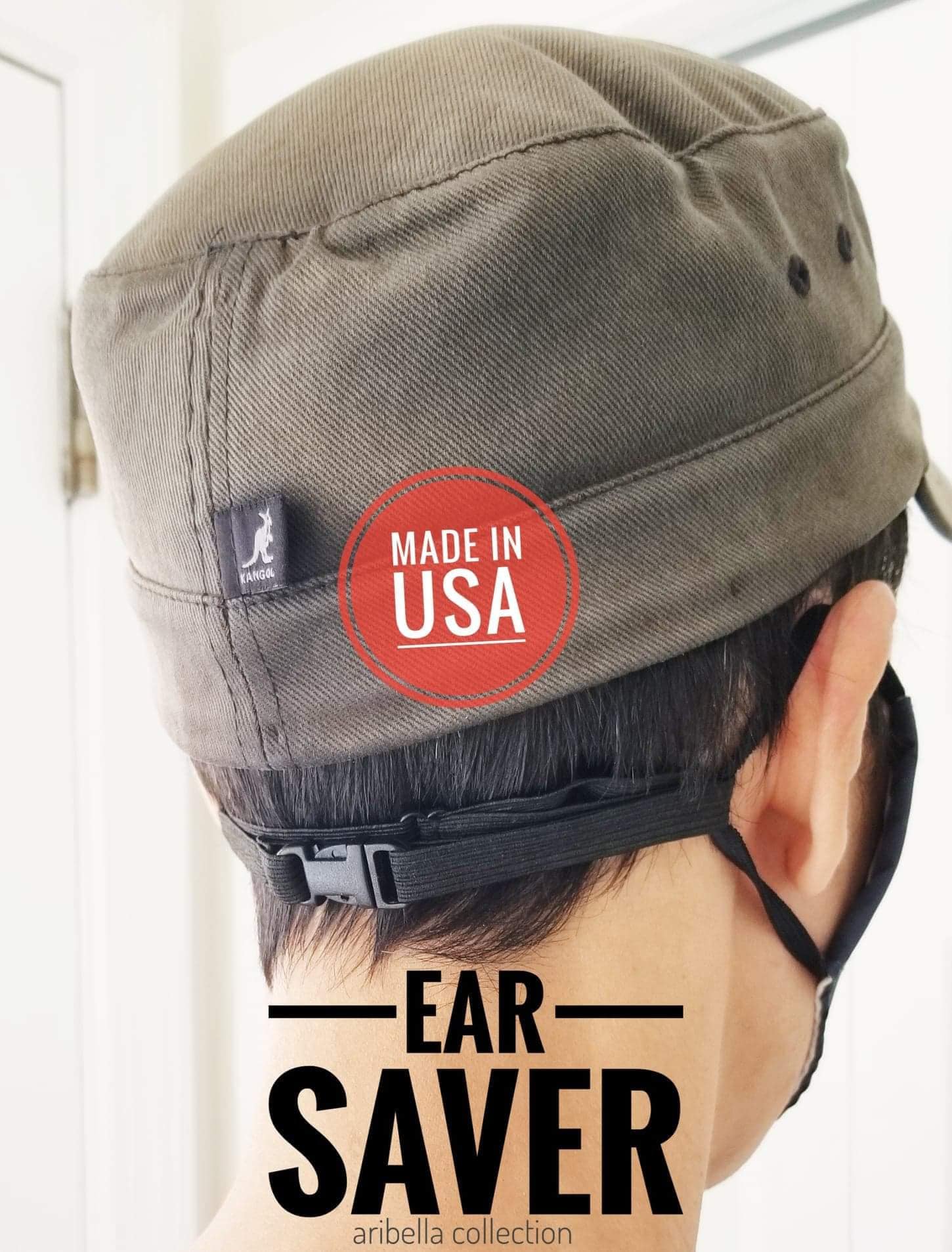 Ear Saver for Face Mask Covers - Adjustable Elastic Strap - Adults Kids - Lanyard Ear Guard Holder Protector Extender Adapter - MADE IN USA