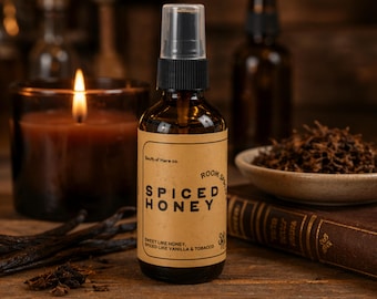 Spiced Honey Room Spray – Warm Western Home Fragrance, Cozy Rustic Texas Scent, Handmade Home Spray Gift 2oz