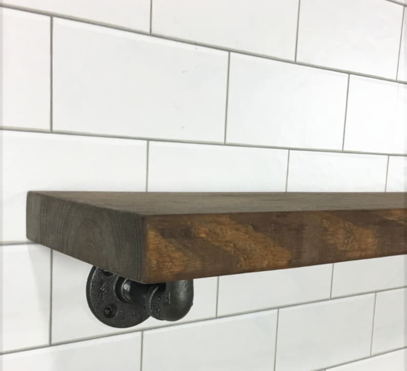 Floating Shelves Wall Shelf Angled Bracket Farmhouse Decor Etsy