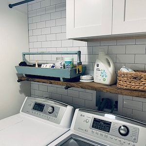 Floating Shelf, Industrial Laundry Room Rack, Rustic Shelf, Pipe Shelf, Open Shelving, Bathroom Shelf, Farmhouse Decor, Easy Mount Shelf