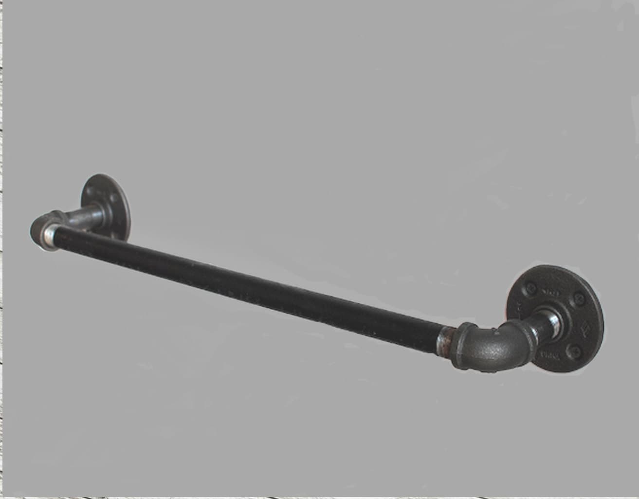 Iron pipe towel bar best sale