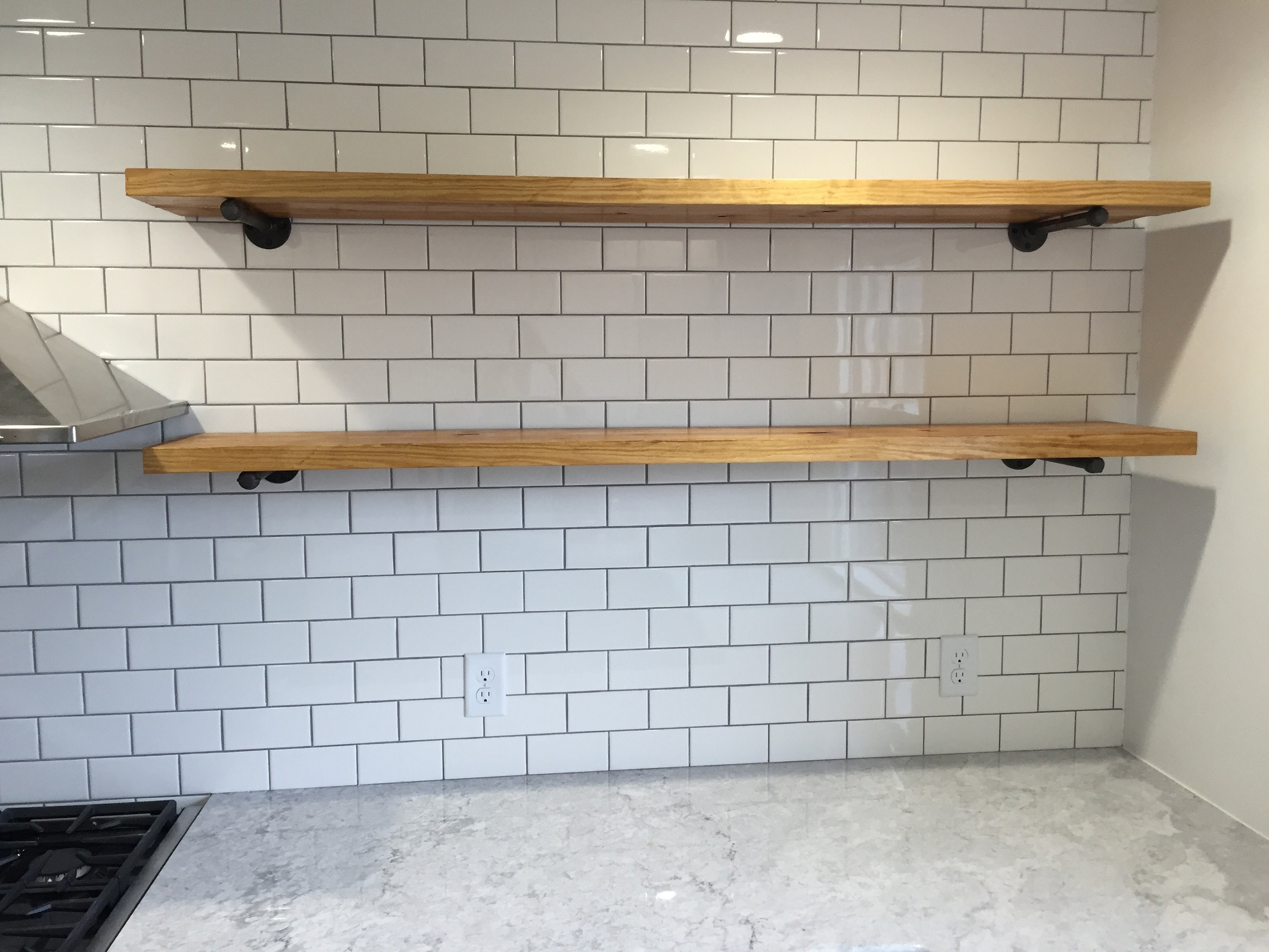 Industrial on sale floating shelves