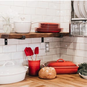 Rustic Floating Shelf: Modern Farmhouse Decor With Heavy Duty L ...
