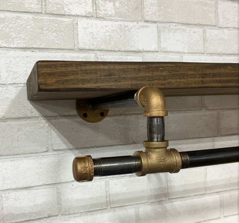 Rustic Brass and Iron Laundry Room Rack Drying Rack Clothes Etsy