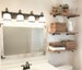 One Floating Shelf, Farmhouse Decor, Rustic Wood shelf, TWO Pipe Shelf brackets, Wood Shelving, Bathroom Shelf, Towel storage, Kitchen Shelf 