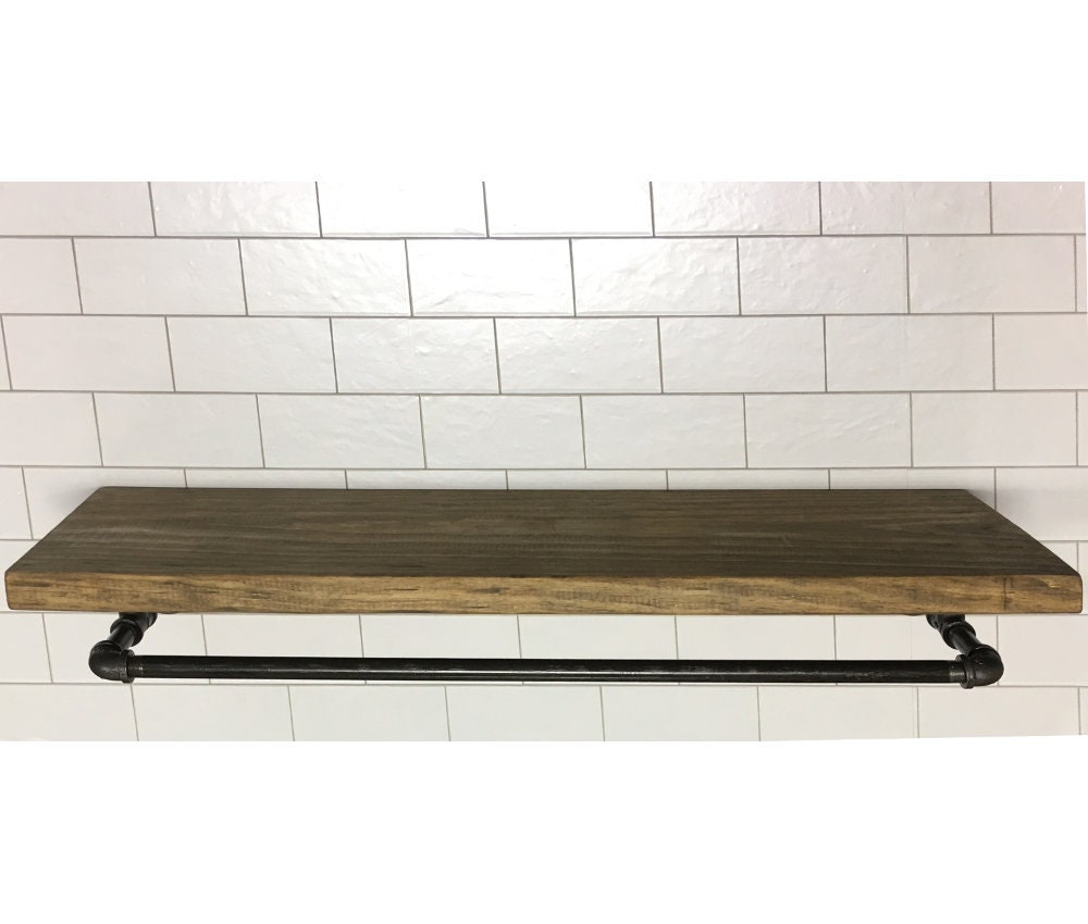 Rustic Laundry Room Drying Rack Clothes Drying Bar Towel Bar Etsy