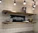 Floating Shelf, Industrial Shelf, Rustic Shelf with pipe bracket, Bathroom Shelf, Custom Kitchen, Bathroom, Bookshelf for Modern Style 