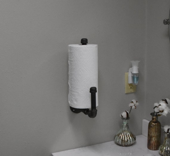 Choice Black Produce Bag Roll Holder / Paper Towel Holder - 13 1/4 x 6 1/4