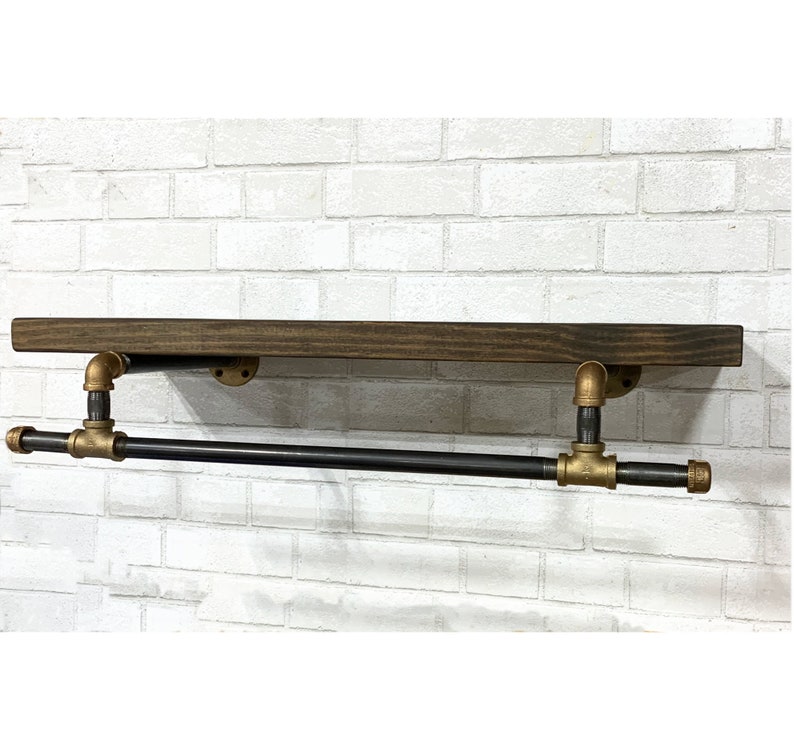 Rustic Brass and Iron Laundry Room Rack Drying Rack Clothes Etsy