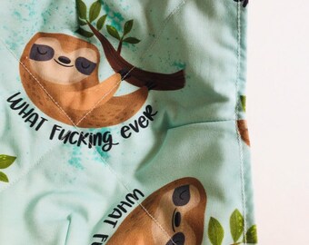 Sloth Microwave Bowl Cozy, 100% Cotton Handmade Pot Holder