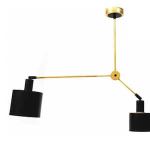 Modern Flush Ceiling 2 Arms Ceiling Semi Flush Mount - Lighting Lamps- Custom Home Decor