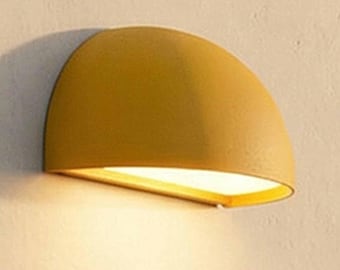 Kinkiet aluminiowy MOON Modern | Industrialna minimalistyczna lampa ścienna zewnętrzna (IP44)