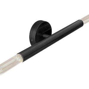 DEBBIE - Black Vanity Light with 2 Lights - Modern Industrial Design - Ideal Bathroom Lighting