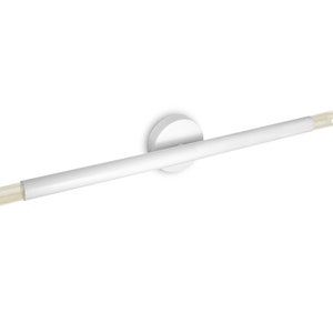 DEBBIE - Applique murale de salle de bain blanche moderne 2 lumières