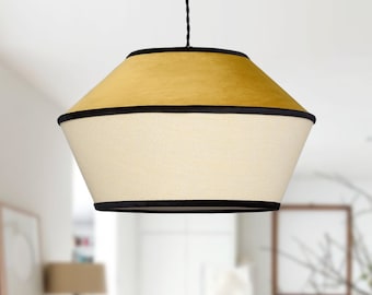 VELVET - Luxury Velvet Pendant Lampshade - Elegant Hanging Lamp for Contemporary Home Lighting