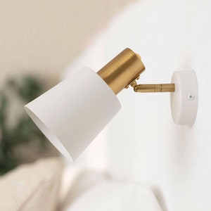TELMA - Mid Century  Bedside Wall lamp - Modern Sconce for Reading - Retro light fixture