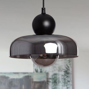 SUSI - Smoke Glass Pendant Light - Crystal Lamp -  Hanging Lights - Luxury Lighting - Contemporary Ceiling Fixture
