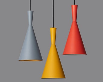 KONO - Modern Metal Pendant Light with Conical Shade for Kitchen Island Lights - Home Decor Lighting