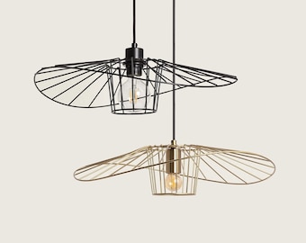 MAKO - Modern Pendant Chandelier with Metal Shade - Contemporary Lighting Fixture for Stylish Homes