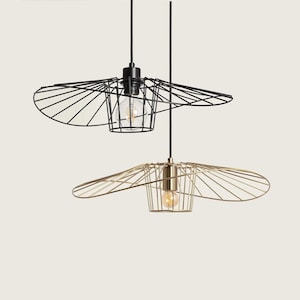 MAKO - Modern Pendant Chandelier with Metal Shade - Contemporary Lighting Fixture for Stylish Homes