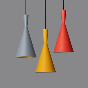 KONO - Modern Metal Pendant Light with Conical Shade for Kitchen Island Lights - Home Decor Lighting