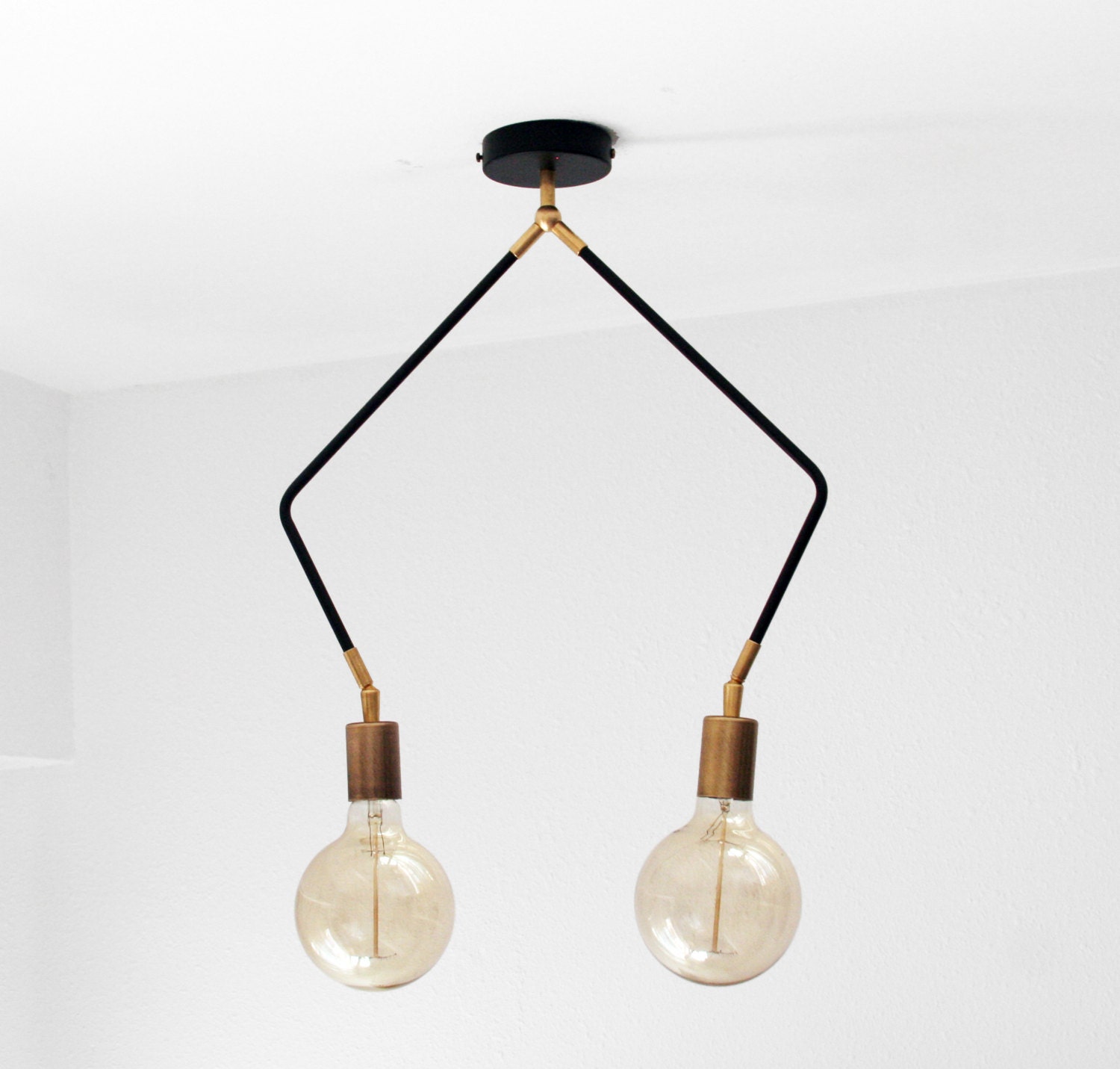 Modern Ceiling Light 2 Arm Ceiling Flush Mount Light Fixture