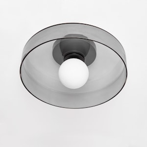 NELA - Glass Flush Mount Ceiling Light - IP44 Bathroom Vanity Sconce