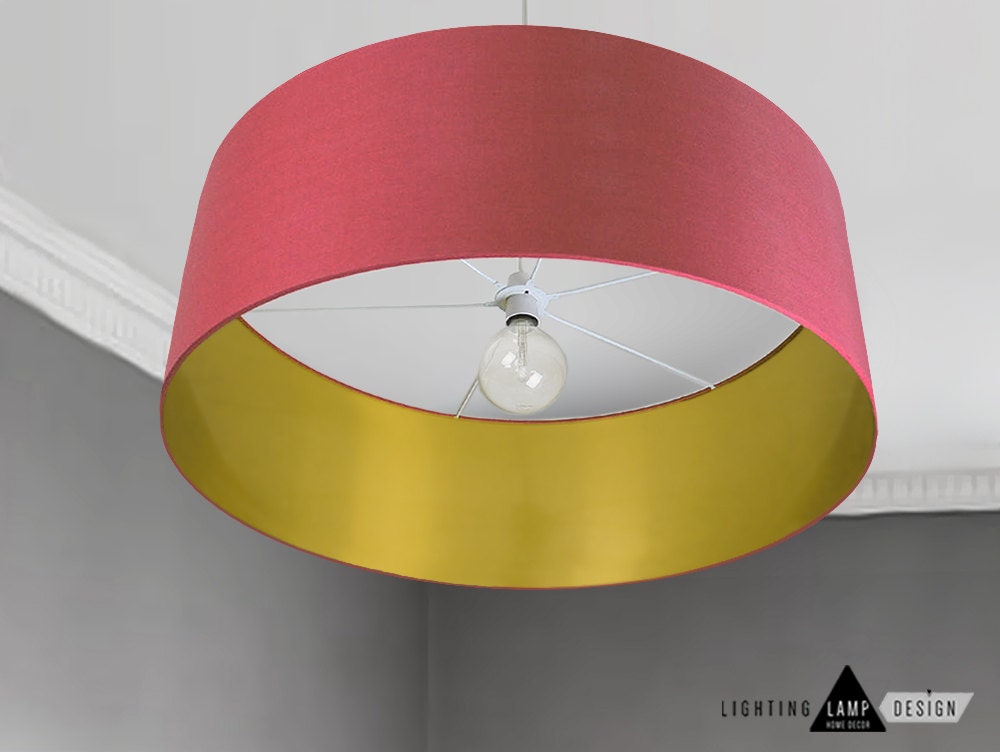 mid century drum lamp shades