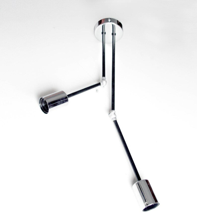 Articulated Ceiling Light 2 Arm Semi Flush Mount Light Etsy