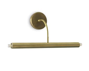NURI - Stilvolle Messing-Waschtischlampe mit 2 Lichtern, ideal für Bilderlicht und Spiegellampen