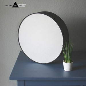 WINNIE - Minimalist Black Textile Lampshade - Round Flush Mount Ceiling Light, Contemporary Decor