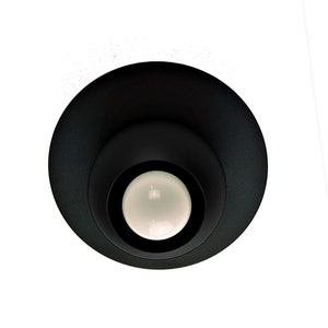 BALL Elegant Gold Ball Wall Lamp with Disk Black Shade Contemporary Home Decor image 6