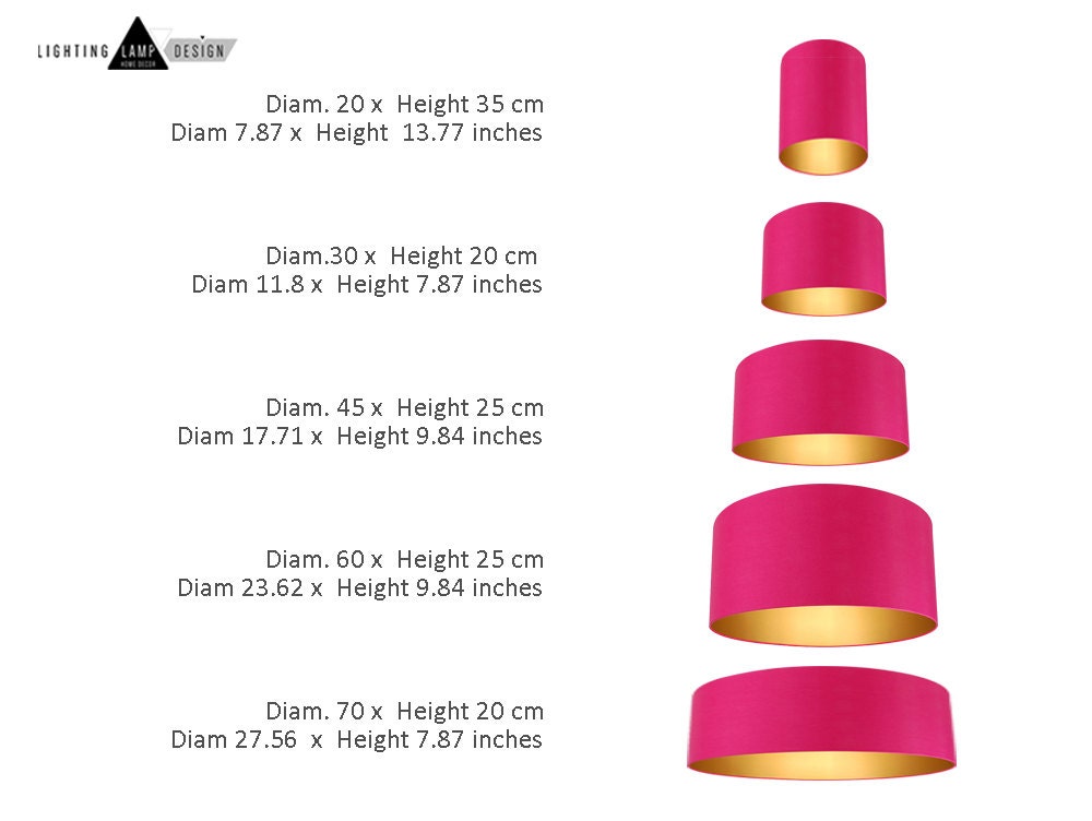 Mid Modern Lamp Shade Navy Blue Ceiling Lamp Shade Drum