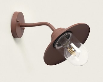 FELE - Industrial Wall Lamp for Outdoor and Bathroom Use, IP44 Waterproof, Exterior Lighting