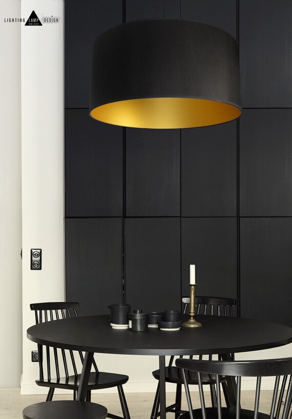 black gold pendant lighting