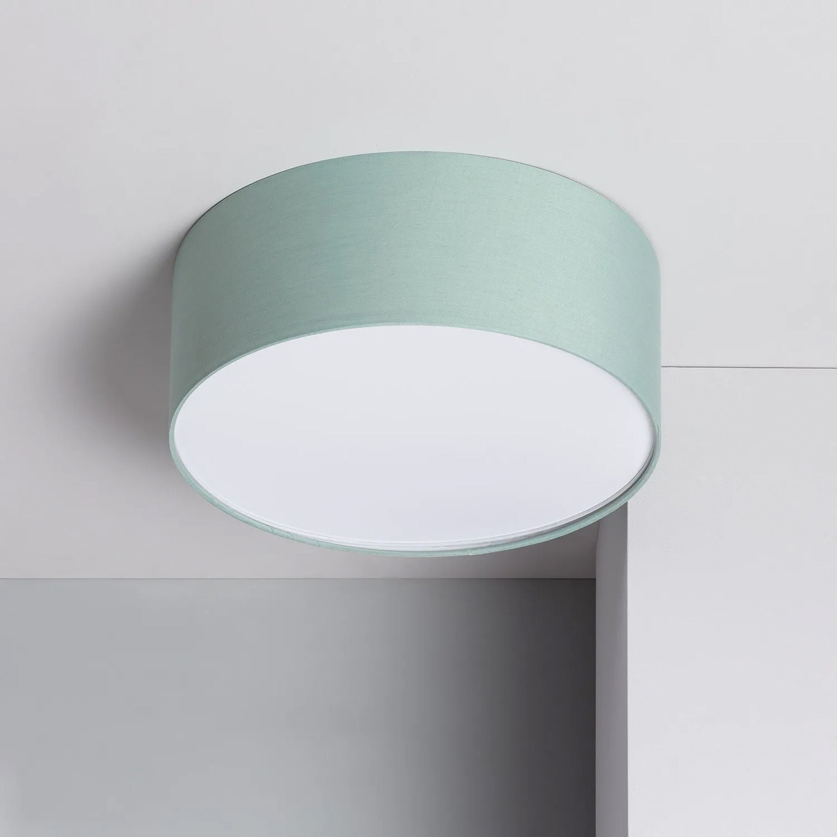 PLAFON - Mint green lamp - Flush Mount Ceiling Lamp 3 Lights - Nordic light fixture - Scandinavian Flush Mount